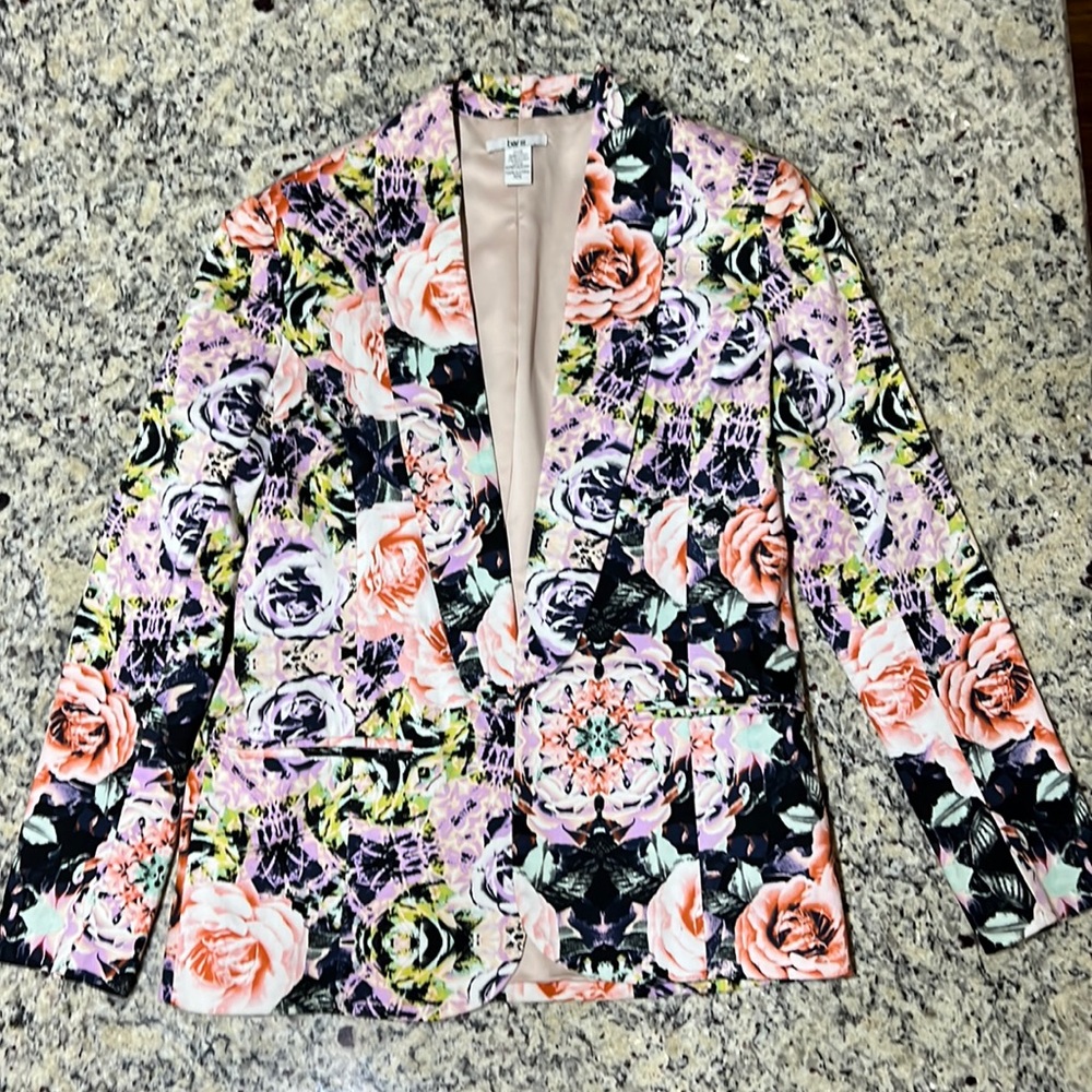 Bar III Floral Blazer size XS